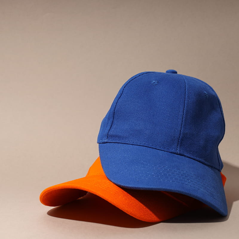 Blue and orange stylish cap